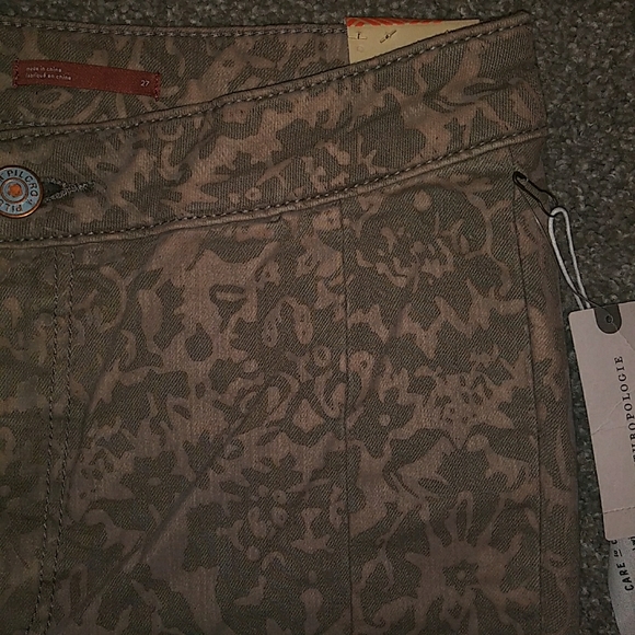 NWT Sz 27 Anthropologie Tapestry Seamed Jeggings - Picture 4 of 13